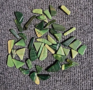 Green Jasper shapes  TUMBLED 2001917