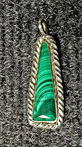 Malachite  SILVER PENDANT 2001887