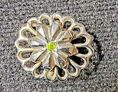 Peridot & Silver BELT BUCKLE 2001877