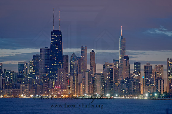 CHICAGO  Dawn Skyline 8029779z