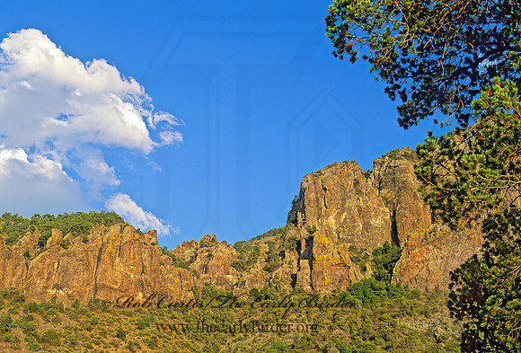 Chisos Mts  ROCK FORMATION 92131z